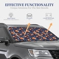 thumbnail image 3 of Kdxio Cute Foxes Print 2-Piece Sun Shade Front Windshield - Foldable Car Front Window Sunshades For Most Sedans Suv Truck, 3 of 6