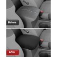 thumbnail image 3 of KBH Center Console Cover for 2005-2021 Nissan Frontier Accessories & Xterra 2005-2015, Washable Arm Rest Protector Covering for Truck Interior, Black, 3 of 7