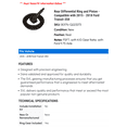 thumbnail image 2 of Rear Differential Ring and Pinion - Compatible with 2015 - 2018 Ford Transit-350 2016 2017, 2 of 2