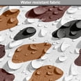 thumbnail image 5 of Cow Print Dining Chair Pad, Cow Skin Animal Abstract Spots Milk Dalmatian Barnyard Camouflage Dots, Water Resistant Pillow with Straps for Kitchen Seats, 4 Pieces Set, White Brown Black, by Ambesonne, 5 of 5