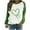 Green, variant on Busydd Womens Sweatshirt Fleece Long Sleeve Crewneck Sweatshirts Fashion Heart Graphic Sweatshirts Casual Loose Comfy Oversized Sweatshirts Pullover Tops Fall Sweatshirt Hoodies