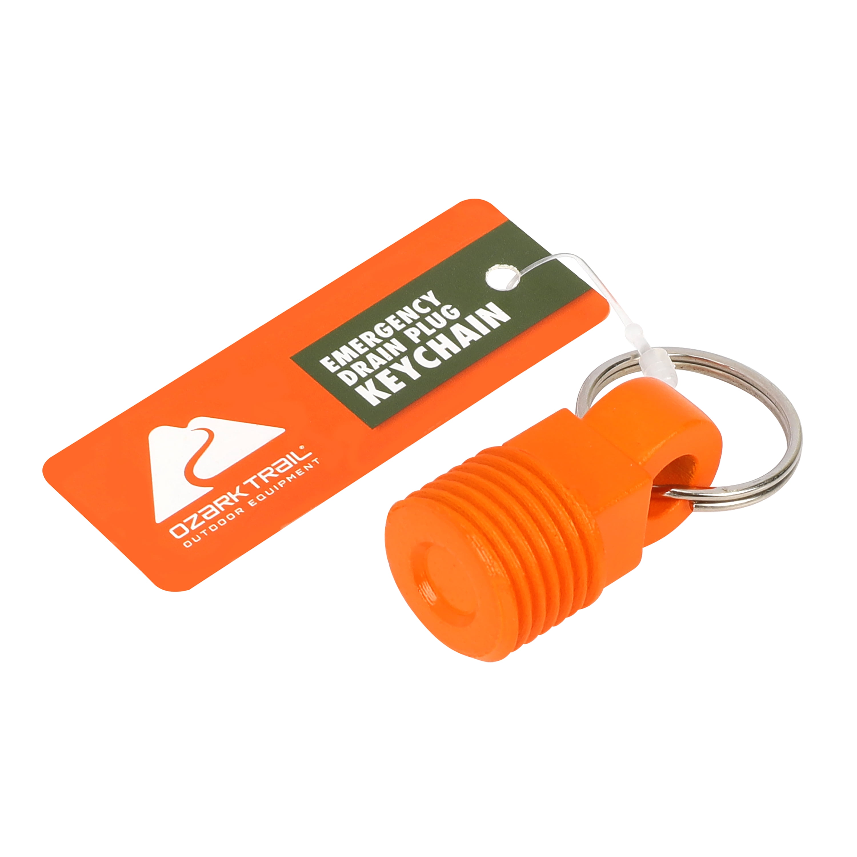 (4 pack) Ozark Trail Emergency Garboard Drain Plug Key Chain, Fits 1/2 NPT Drains