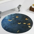 thumbnail image 4 of Dancing Butterflies Round Rugs -Washable Non-Slip Small Round Area Rug Throw Soft Circle Rugs for Bedroom, Modern Print Indoor Carpet for Entryway Sofa Living Room, 4 of 7