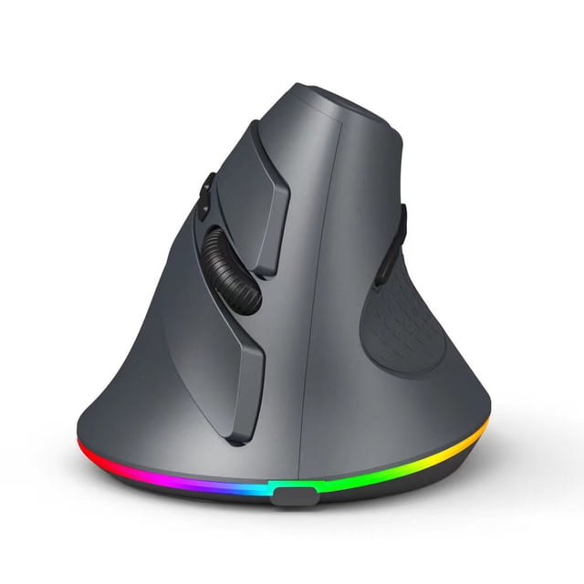 Mistaha Souris de Jeu Verticale Sans Fil Souris Programmable Connexion 2,4G Sans Fil+Bluetooth Conception Ergonomique