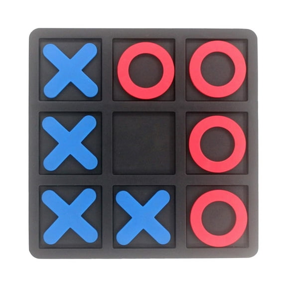 Chmadoxn Tic Tac Toe Wooden Board Game for Kids and Family, Wood Naughts and Crosses Board Games, Classic Family Table Game, Christmas Birthday Gifts