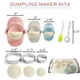 Dumpling Maker Set with Dough Cutter 3 Sizes for Cooking Pierogi Empanadas, Pastelitos