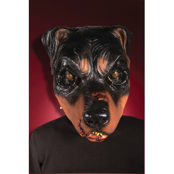 Zombie Rotteweiler Mad Dog Mask Scary Horror Halloween Fancy Dress Costume 