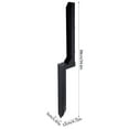 thumbnail image 3 of Xianers 6PCS Fence Post Anchor Kit, Heavy Duty Steel Fence Post Repair Stakes, Fence Post Anchor Ground Spike for Repairing Tilted Broken Wooden Fence Post, Black, 3 of 6