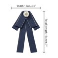 thumbnail image 2 of INSPIRE CHIC Women's Bowknot Rhinestone Ribbon Bow Brooch Pre-Tied Bow Tie, 2 of 5