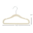 thumbnail image 3 of Finnhomy Perchas Antideslizantes para Bebés y Niños, Paquete de 30 Perchas de Terciopelo con 10 Clips para Dedos,Beige, 3 of 5