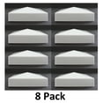 thumbnail image 2 of Pyramid True 5x5 (127mmx127mm) Plastic Fence Post Cap White 8, 2 of 8