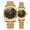 Black, variant on Couple Watches Swiss Brand Golden Watch Men Women Stainless Steel Waterproof Quartz Watch…