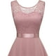 thumbnail image 3 of Vestidos de Fiesta Elegantes de gasa Vestido de fiesta irregular Vestido de fiesta con costuras de encaje Vestido de noche Ygjytge Rosa T M para Mujer, 3 of 8