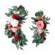 thumbnail image 3 of Boda rústica Guirnalda Arreglo floral Flores de seda hechas a mano Flores artificiales Botín para boda Banquete Recepción de pared Cenador Estilo D perfecl Guirnalda de arco de boda, 3 of 8