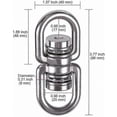 thumbnail image 3 of Heavy-Duty 360° Swivel Hanging Hook, Up to 1200lbs, Durable Stainless Steel for Long-Lasting Use, 3 of 4