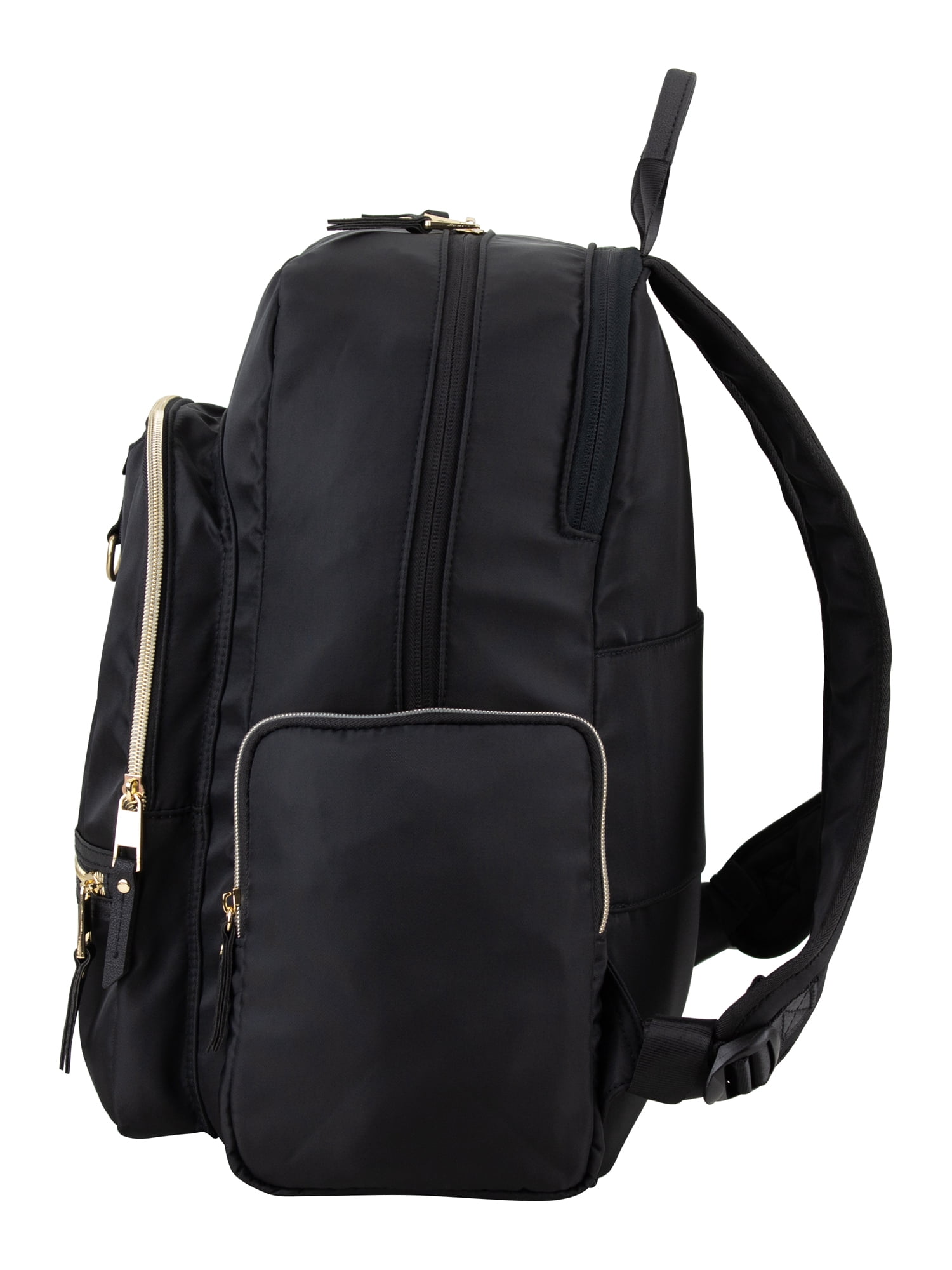 Eastsport Unisex Lauren 2.0 Backpack, Black/Gold