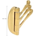 thumbnail image 2 of Gancho para abrigos Gancho de pared Longitud 9 cm, Gancho para ropa de aleación de zinc, Montaje en pared, Gancho para abrigos plegable de 180 grados para el baño del hogar Dorado, 2 of 5