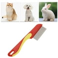 thumbnail image 6 of Durable Short Needle Pet Grooming Brush for Pet 6.02"x1.57" Red Yellow, 6 of 6