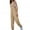 Khaki, variant on Womens Jumpsuits Trendy Solid Color Work Overalls Fashionable Casual Wide Leg Summer Outfits 2025 Black L