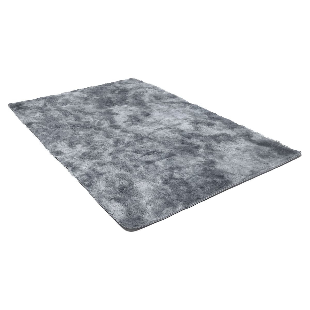 YEERSWAG Shag Area Rug, 5 x 8 ft Ultra Soft Fluffy Area Rug for Living Room Bedroom Indoor Carpet, Dark Gray