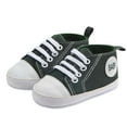 thumbnail image 2 of LYHaoo Breathable Soft Sole First Canvas Shoes For Babies Lightweight Flexible Non Sneakers For Toddler Boys Girls Sizes 4 Toddler Green(3-5 Months), 2 of 6
