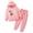 Pink, variant on Duqingm Girls Clothes Fall Winter Toddler Outfits Floral Butterfly Print Hoodie Sweatshirt Sweatpants 2 Piece Set 2-7 Years