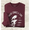thumbnail image 2 of S4E Men's Martin Luther King Jr. Silence is Betrayal Crewneck Sweatshirt Medium Maroon, 2 of 4