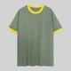 thumbnail image 1 of pstuiky camisetas de hombre, Camisa de verano para hombre, holgada, a la moda, informal, con contraste de colores, cuello redondo y mangas cortas. ropa de hombre xl, 1 of 6