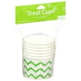thumbnail image 2 of Fresh Lime Green Chevron Paper Treat Cups, 6pk, 2 of 2