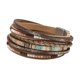 thumbnail image 4 of Pulsera de envoltura de cuero PU para mujeres Bohemio joyas decorativas decorativas regalo pulsera de capas múltiples pulsera de capas múltiples Caqui, 4 of 8