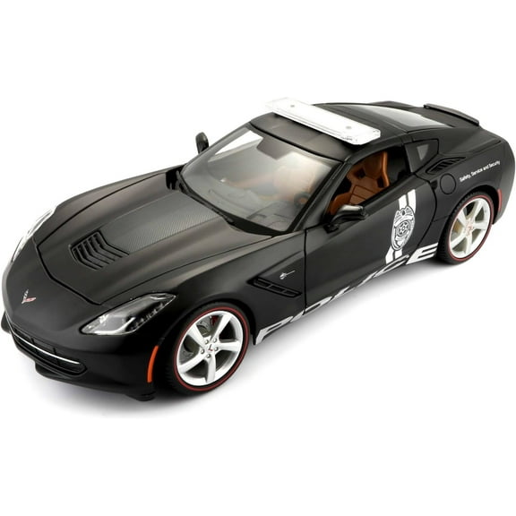 Maisto 2014 Corvette Stingray Police Diecast Vehicle (1:18 Scale)