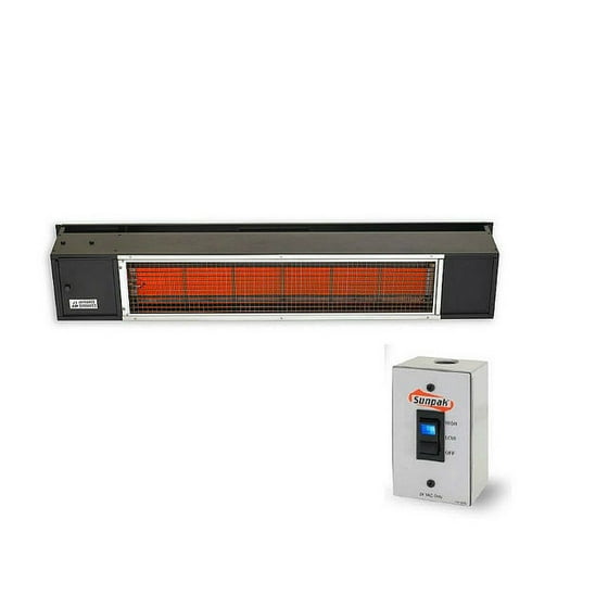 Qbc Bundled Sunpak Two Stage Hardwired S34 B Tsh Lp 25 000 Btu And Qbc Bundled Sunpak Two Stage Hardwired S34 B Tsh Lp 25 000 Btu And 34 Hanging Patio Heater Black Propane Gas No Fascia Kit Plus Free