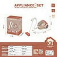 thumbnail image 4 of Children‘S Home Appliance Simulation Toys  Children‘S Kitchen Games  Coffee Machine  Blender  Bread Machine  Washing Machine  Vacuum Cleaner, 4 of 4