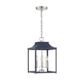 thumbnail image 4 of Trade Winds Gianna 3-Light Pendant in Navy Blue with Polished Nickel, 4 of 5
