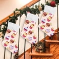 thumbnail image 7 of GZHJMY Pink Cream Christmas Stockings 1PCS, Large Xmas Stockings Gift Decorations and Party Supplies,Used for Fireplace Decoration Socks Christmas Tree Decoration, 7 of 7
