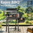 thumbnail image 5 of Summit Living 28" Charcoal Grill with Offset Smoker Black, 5 of 9
