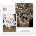 thumbnail image 2 of Faldas de árbol de Navidad redondas de 24 pulgadas doradas y brillantes, 2 of 5