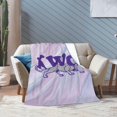 thumbnail image 6 of Kentucky Wesleyan College Logo Fleece Blanket, Very Soft Microfiber Flannel Blanket for Couch Warm and Cozy for All Seasons, 6 of 6