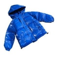 thumbnail image 2 of Esaierr Baby Boys Girls Puffer Down Jacket for Toddler Kids Puffer Down Coat Puffer Down Outwear Solid Colour Non-washable Thickened Baby Bread Clothes Winter Hooded Jacket for 2-12Y, 2 of 5