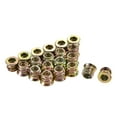 thumbnail image 2 of Uxcell 1/4"-20x10mm Insert Nuts Carbon Steel Zinc Plating 40 Pack, 2 of 5