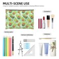 thumbnail image 4 of Hirioo Avocado color cute animals for Paper Reusable Cosmetic Bag Zipper Encouragement Travel Pouch Toiletry Bag for Women Girls, 4 of 7