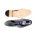 thumbnail image 4 of Men Belvedere Shoes Mare Genuine Ostrich Eel Leather Lace up Navy Blue 2P7, 4 of 4