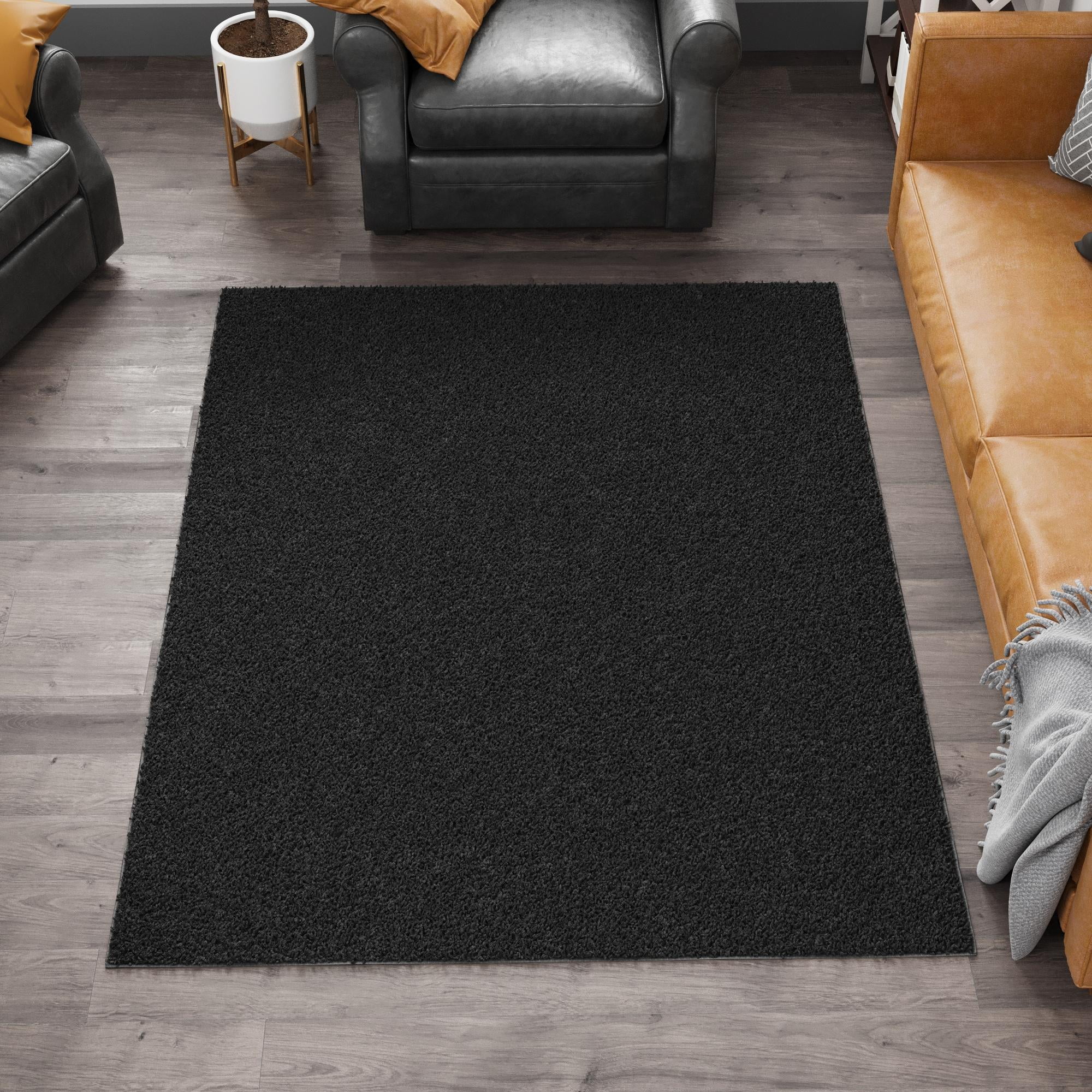 舐達麻 APHRODITEGANG TCS Big Rug Mat Black Free Shipping! Sweet Home Stores Cozy Non-Slip Rubberback Solid