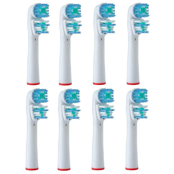 volwassen Spanje Kijker Double Clean Toothbrush Heads Compatible with Braun Dual Clean Oral-B  Electric Toothbrush, Vitality Floss Action, Genius, Smart Series Pro,  Triumph, Advance Power & Kids Toothbrush - 8 Pack - Walmart.com