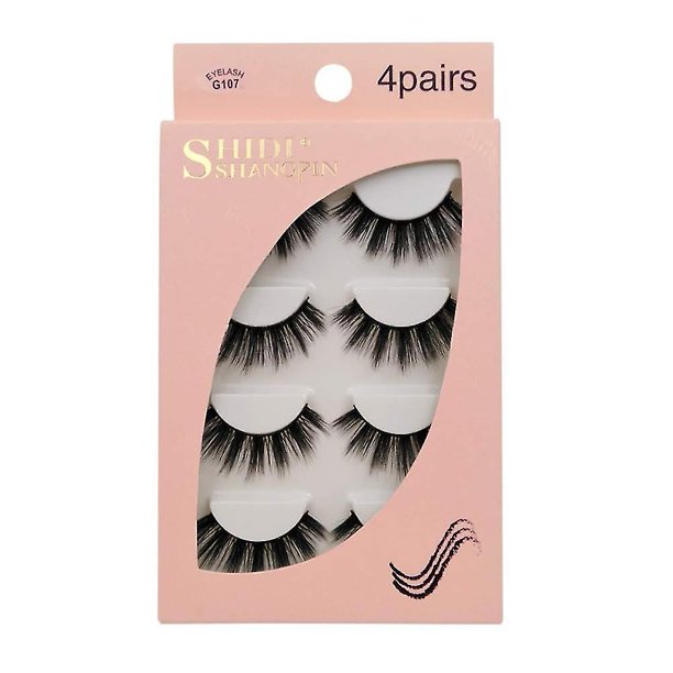Pestañas Postizas YONGSHENG 3D Watermane Invisibles Reutilizables Negro
