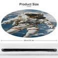thumbnail image 2 of Space Astronaut Round Small Area Rug, Print Non Slip Washable Floor Mat, Soft Throw Rug for Living Room, Powder Room Entryway, Bathroom, Bedside, 2 of 7