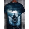 thumbnail image 3 of "Luxury men's new T-shirt, showing a stunning sea view - very high quality, 3 of 6