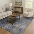 thumbnail image 7 of Addison Rugs Mayfield Premium Machine Washable Transitional Abstract Navy Rectangle Rug, 3' x 5', 7 of 7