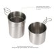 thumbnail image 4 of Sonducket 2 uds. De utensilios de cocina para acampar, juego de cocina para exteriores de acero inoxidable, ollas para acampar, taza para Kits de desorden para acampar, 4 of 6