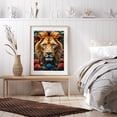 thumbnail image 6 of Diamond Art Kit for Adults, Lion Floral Majesty Beauty Diamond Painting for Adults Beginners, DIY Diamond Art Painting Kits, 5D Diamond Painting Crafts for Home Decor 12x16 Frameless, 6 of 7